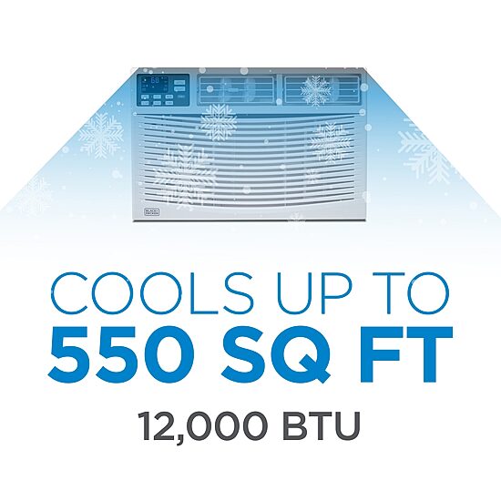 Black+Decker 12000 Btu Ac Window A/C