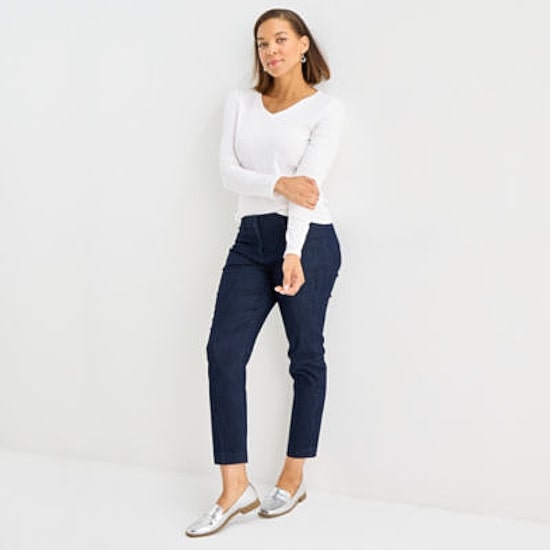 Liz Claiborne Womens Tall V Neck Long Sleeve T-Shirt