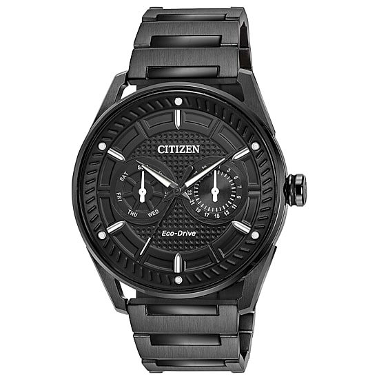 Citizen Mens Black Stainless Steel Bracelet Watch Bu4025-59e
