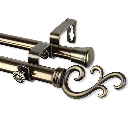 Rod Desyne Swan Double Curtain Rod