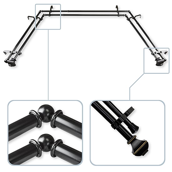 Rod Desyne Marion Double Bay Window Rod