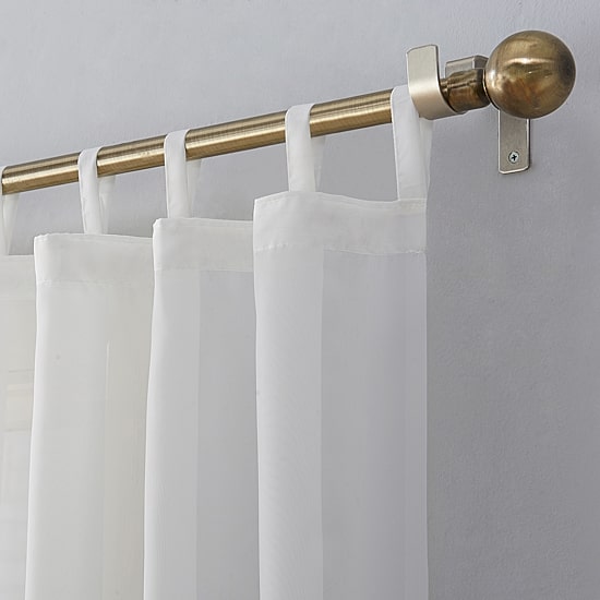 No 918 Emily Tab Top Sheer Single Curtain Panel