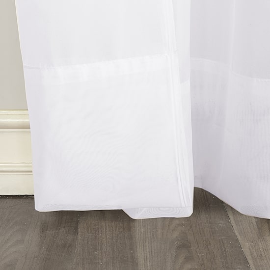 No 918 Emily Tab Top Sheer Single Curtain Panel
