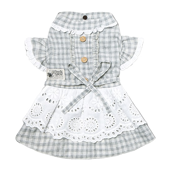 Touchdog I Love Poochi' Classical Fashion Plaid Dog Dress