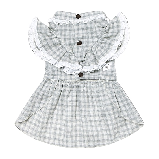 Touchdog I Love Poochi' Classical Fashion Plaid Dog Dress