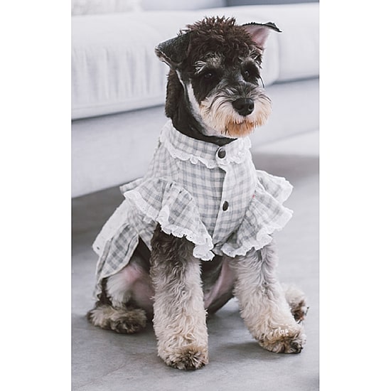 Touchdog I Love Poochi' Classical Fashion Plaid Dog Dress