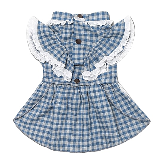 Touchdog I Love Poochi' Classical Fashion Plaid Dog Dress