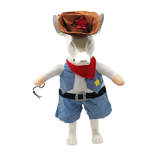 Pet Life Rodeo Bones' Cowboy Uniform Dog Costume