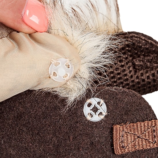 Pet Life Luxe 'Furracious' 2-In-1 Mesh Reversed Adjustable-Leash W/ Removable Fur Collar Dog Harness