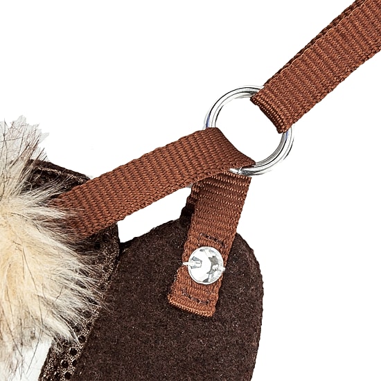 Pet Life Luxe 'Furracious' 2-In-1 Mesh Reversed Adjustable-Leash W/ Removable Fur Collar Dog Harness