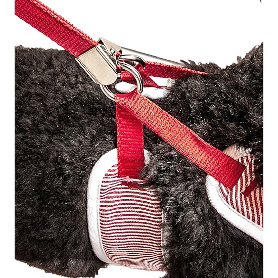 Pet Life Luxe 'Spawling' 2-In-1 Mesh Reversed Adjustable-Leash W/ Fashion Bowtie Dog Harness