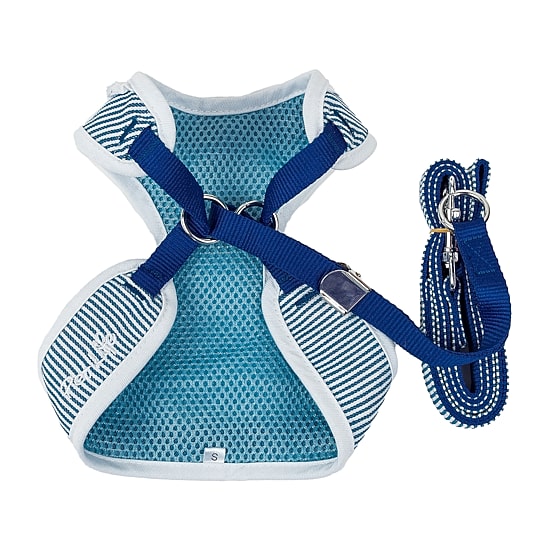Pet Life Luxe 'Spawling' 2-In-1 Mesh Reversed Adjustable-Leash W/ Fashion Bowtie Dog Harness