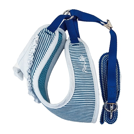 Pet Life Luxe 'Spawling' 2-In-1 Mesh Reversed Adjustable-Leash W/ Fashion Bowtie Dog Harness