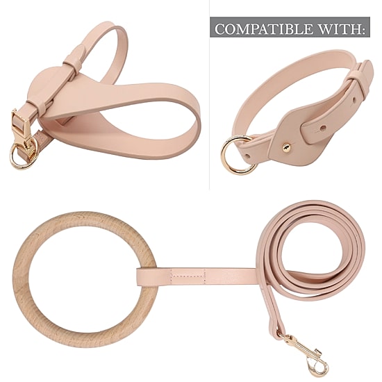 Pet Life Ever-Craft' Boutique Series Adjustable Designer Leather Dog Harness