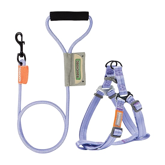 Touchdog Macaron' 2-In-1 Durable Nylon Leash Dog Harness