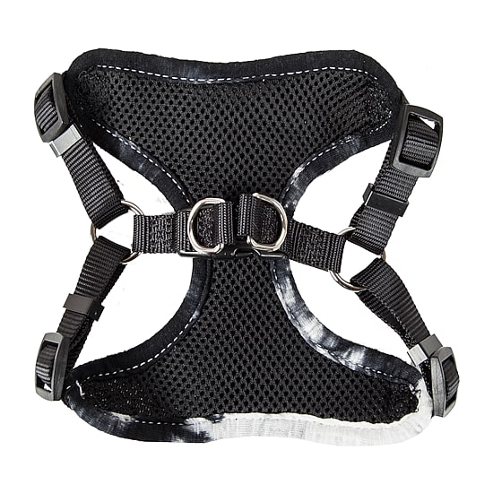Pet Life Bonatied' Mesh Reversible And Breathable Adjustable W/ Designer Neck Tie Dog Harness