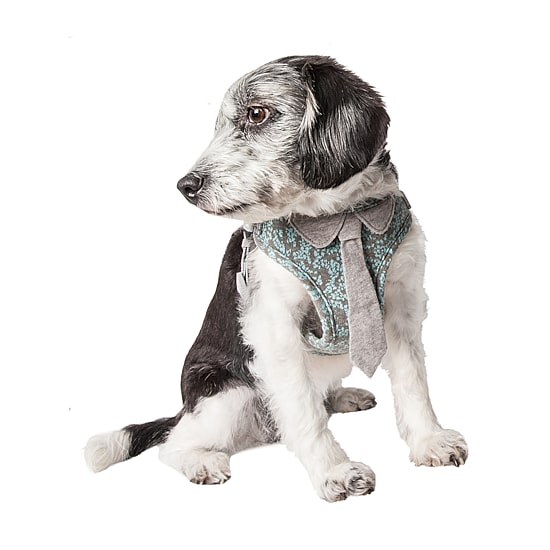 Pet Life Fidomite' Mesh Reversible And Breathable Adjustable W/ Designer Neck Tie Dog Harness