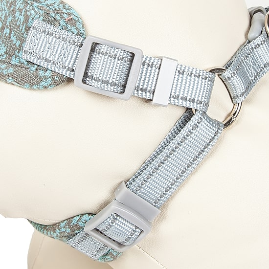 Pet Life Fidomite' Mesh Reversible And Breathable Adjustable W/ Designer Neck Tie Dog Harness