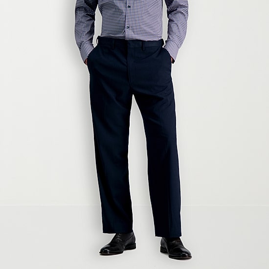 Haggar JMH Herringbone Mens Stretch Fabric Classic Fit Flat Front Suit Pant
