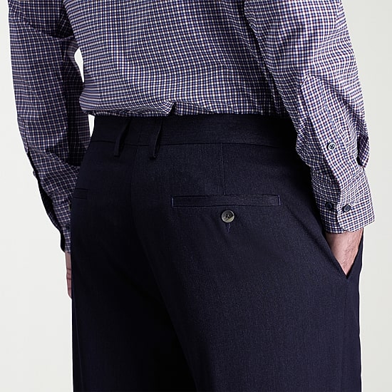 Haggar JMH Herringbone Mens Stretch Fabric Classic Fit Flat Front Suit Pant