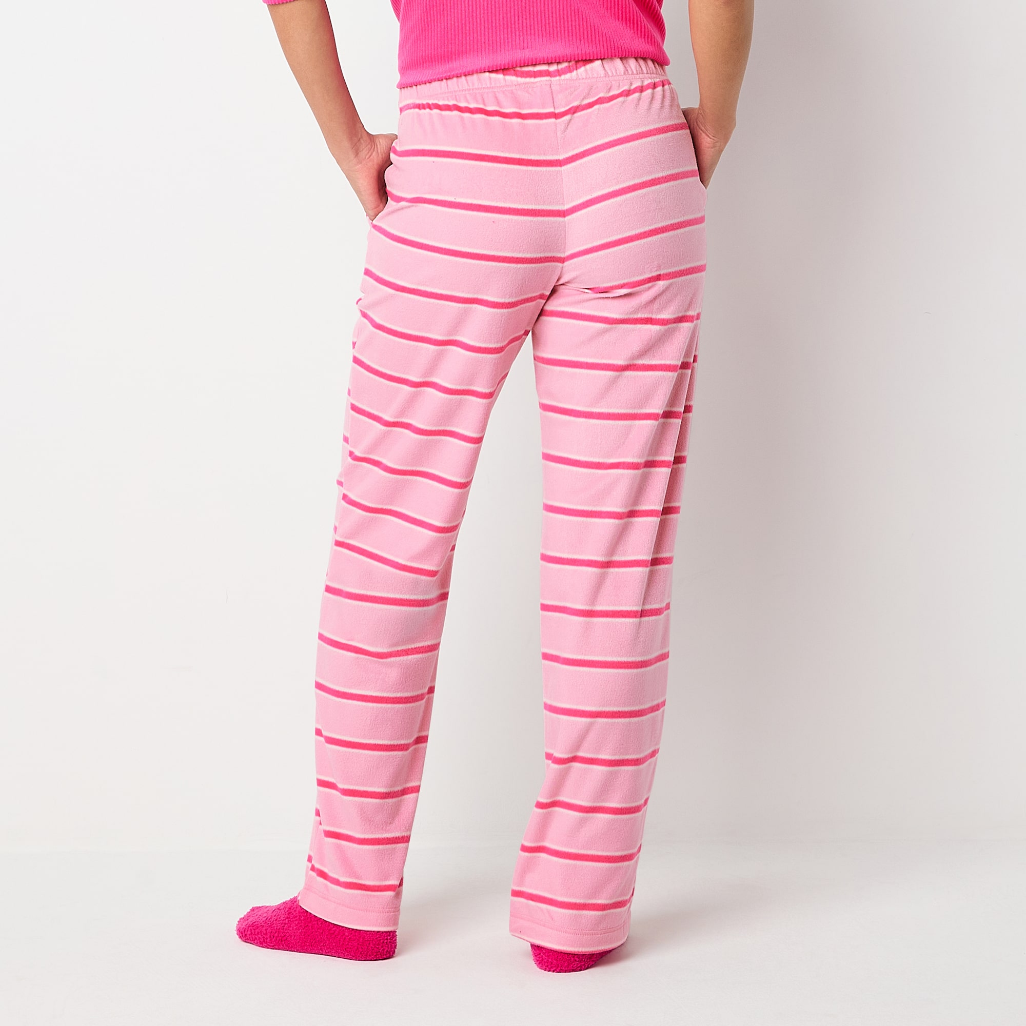 Sleep Chic Womens Fleece Pajama Pants with Socks