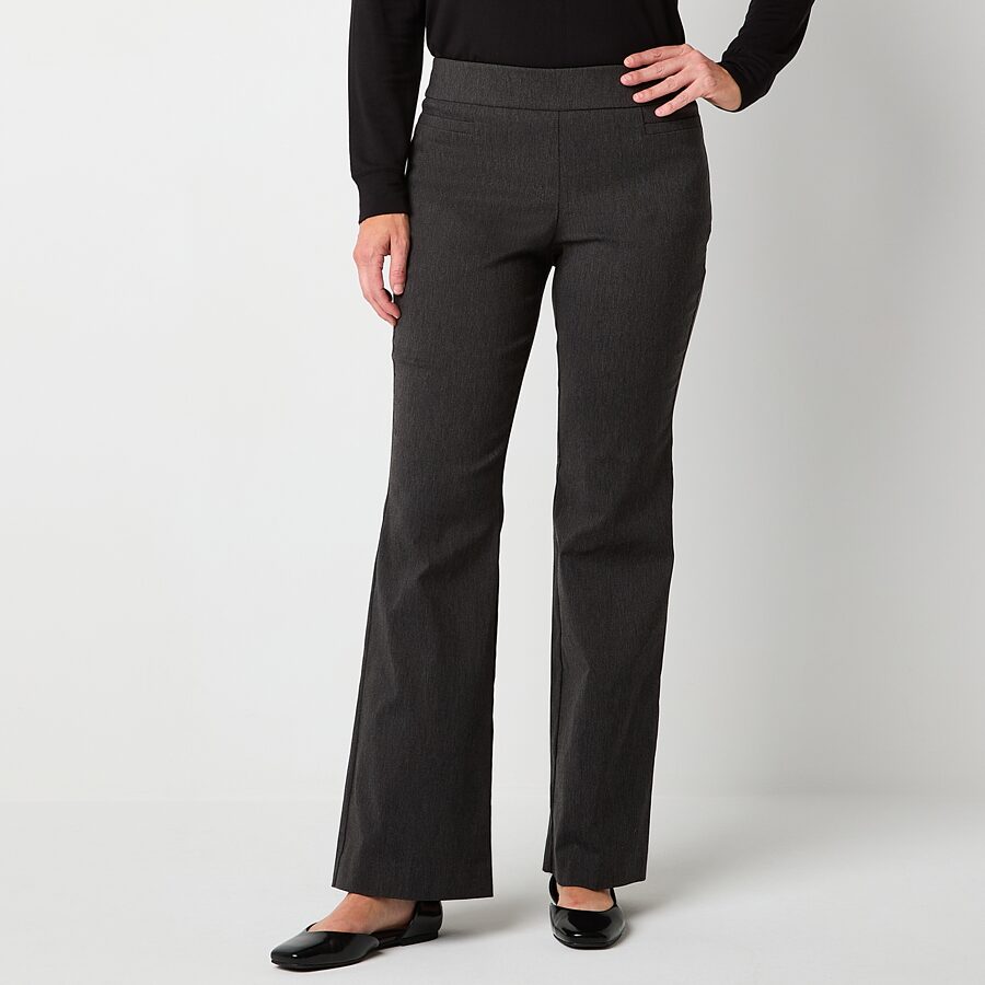 Liz Claiborne Lisa Womens Tall Flare Mid Rise Pull-On Pant by JCPenney