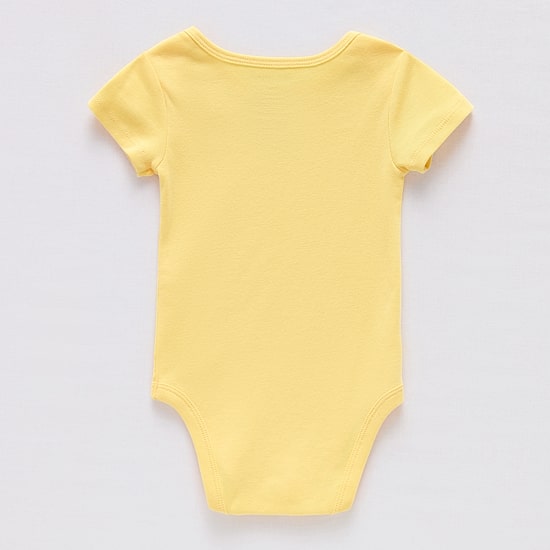 Okie Dokie Baby Unisex Round Neck Short Sleeve Rib Bodysuit