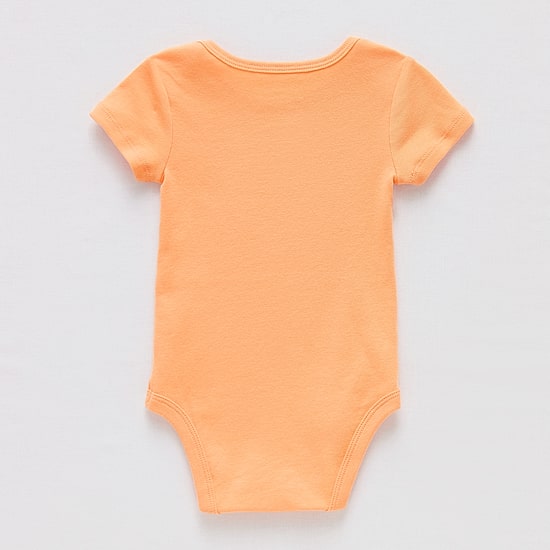 Okie Dokie Baby Unisex Round Neck Short Sleeve Rib Bodysuit