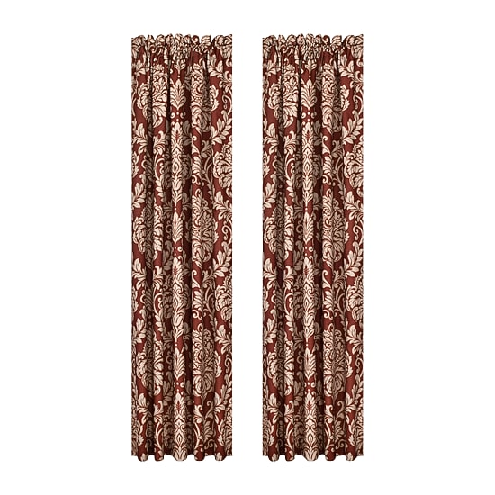 Royal Court Lazia Rod Pocket Room Darkening Set of 2 Curtain Panel