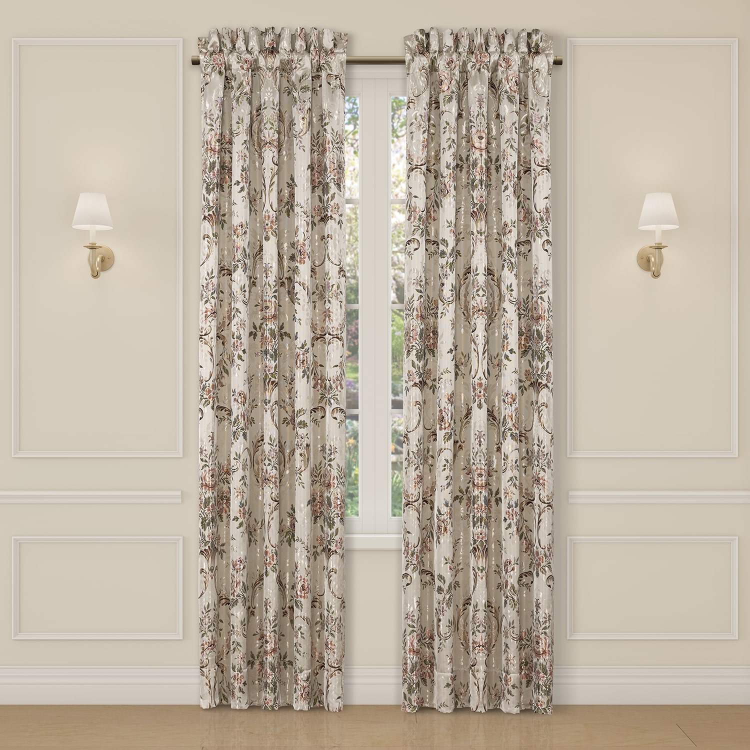 Queen Street Pecora Rod Pocket Room Darkening Set of 2 Curtain Panel
