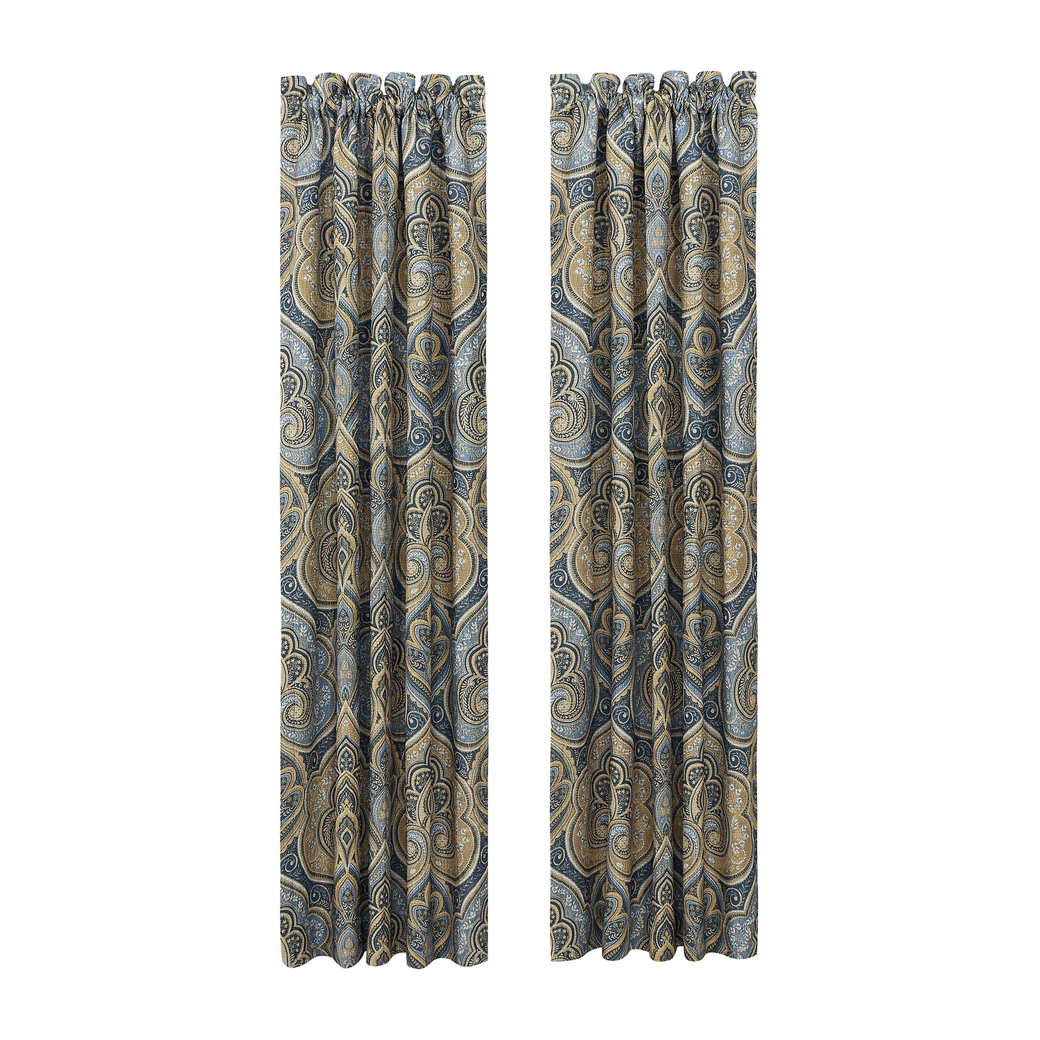 Royal Court Messina Rod Pocket Room Darkening Set of 2 Curtain Panel