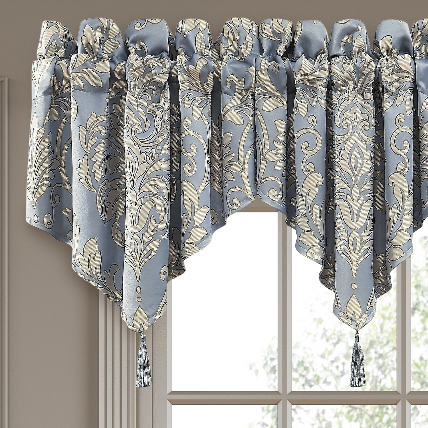 Royal Court Lorenzo Rod Pocket Ascot Valance