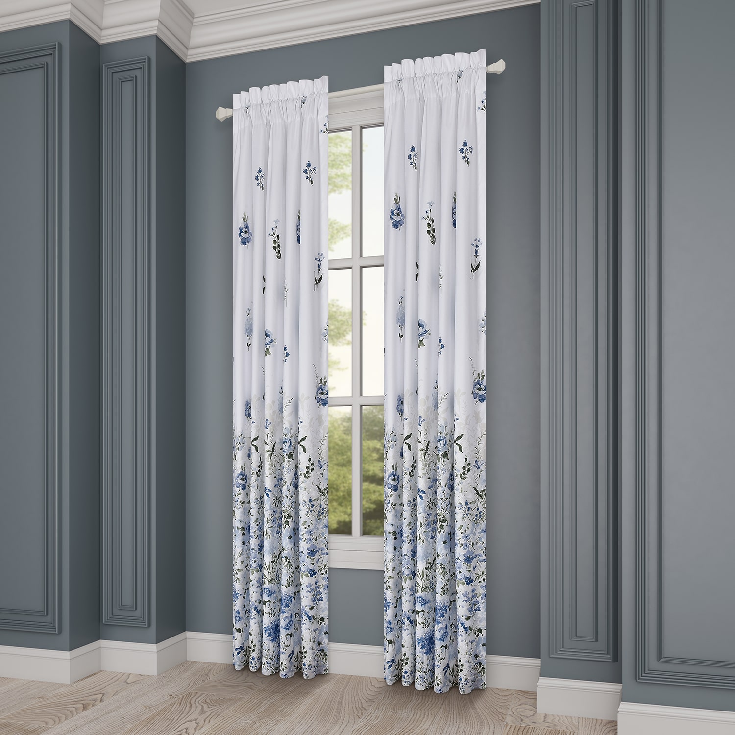 Royal Court Kourtney Rod Pocket Room Darkening Set of 2 Curtain Panel