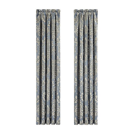 Royal Court Lorenzo Rod Pocket Room Darkening Set of 2 Curtain Panel
