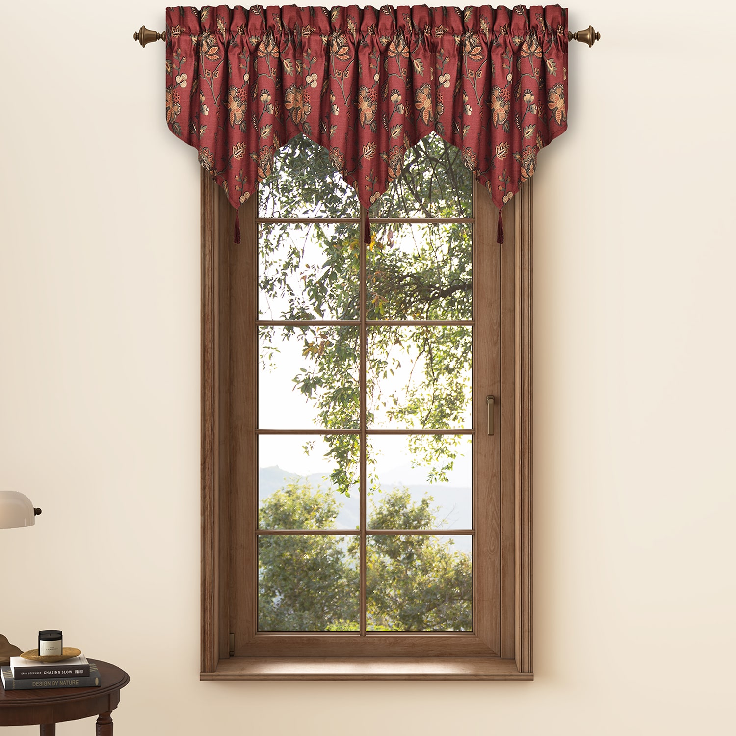 Royal Court Bari Rod Pocket Ascot Valance