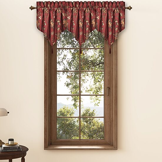 Royal Court Bari Rod Pocket Ascot Valance