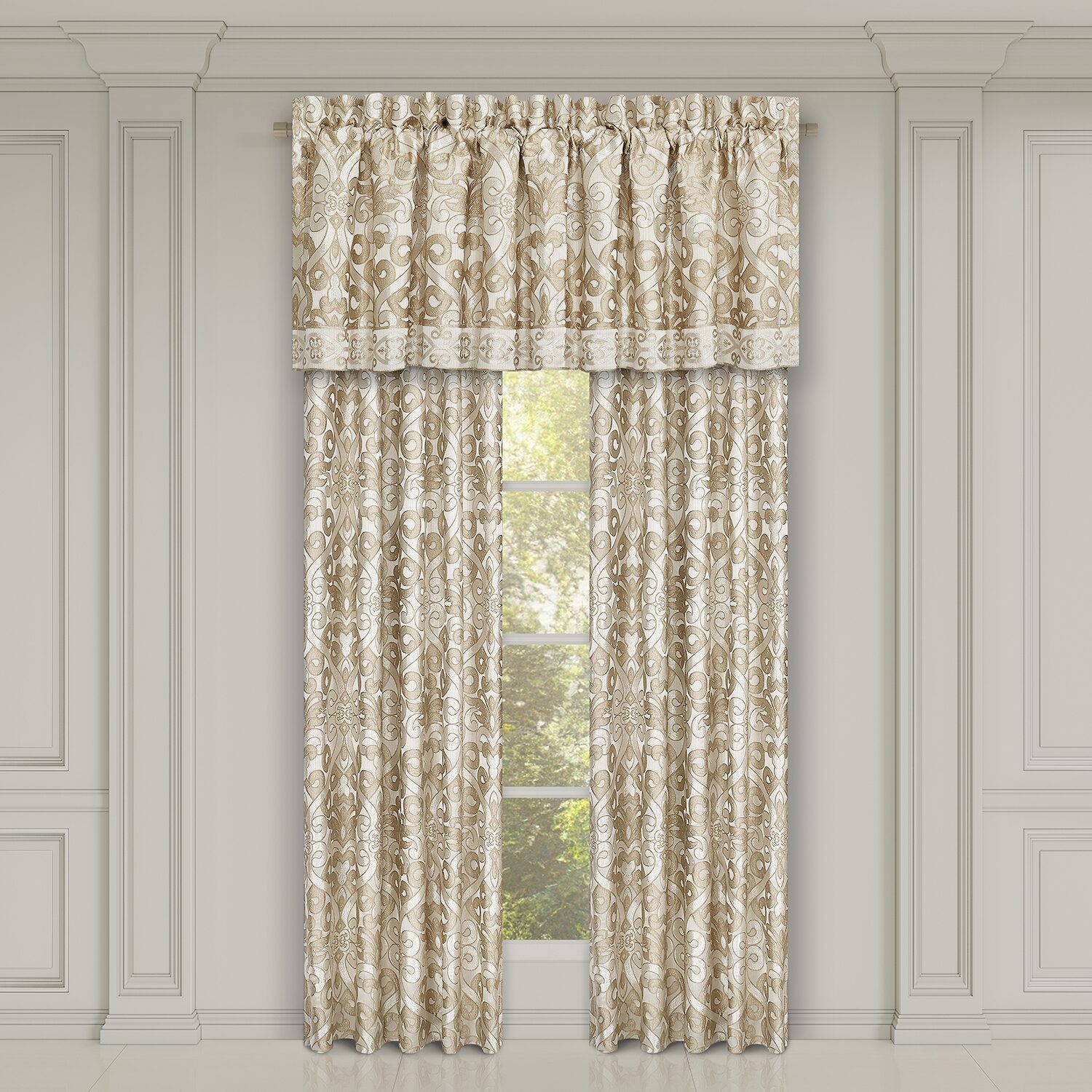 Queen Street Amarella Rod Pocket Room Darkening Set of 2 Curtain Panel