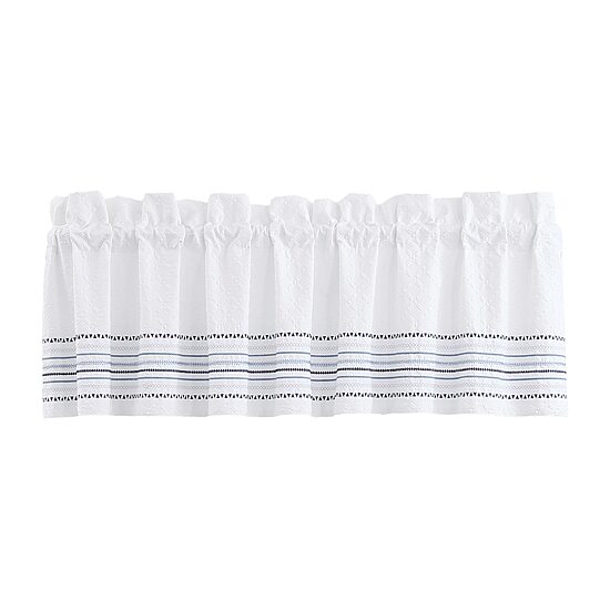 Queen Street Blue Haven Rod Pocket Tailored Valance