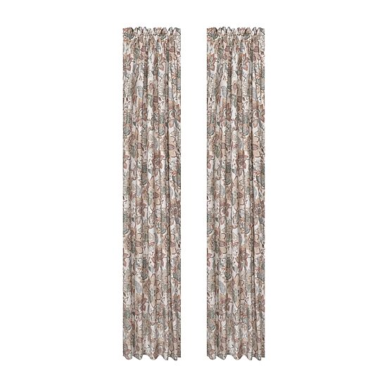 Royal Court Janessa Rod Pocket Room Darkening Set of 2 Curtain Panel