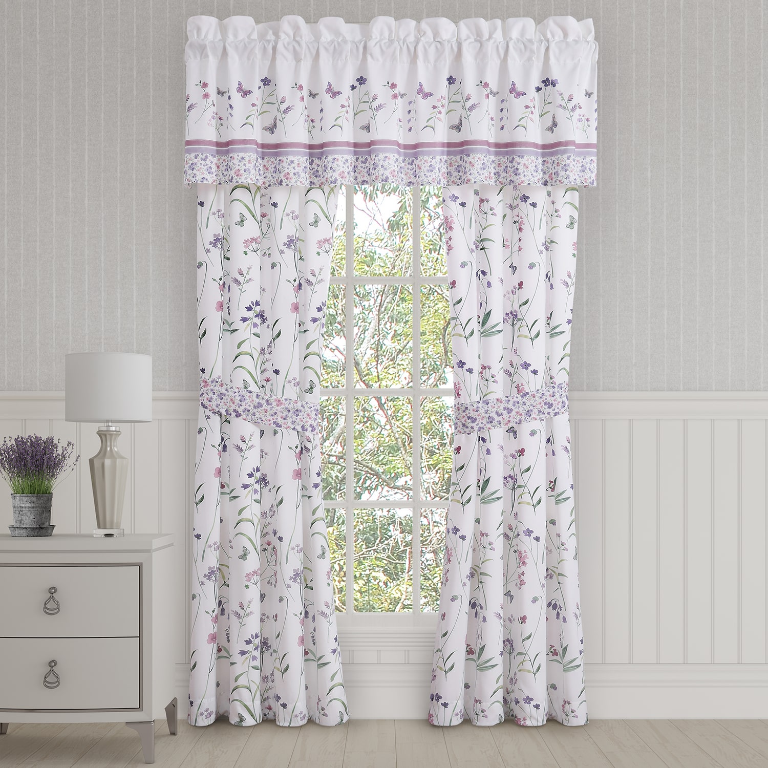 Royal Court Nola Rod Pocket Room Darkening Set of 2 Curtain Panel