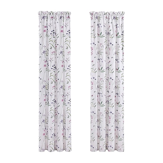 Royal Court Nola Rod Pocket Room Darkening Set of 2 Curtain Panel