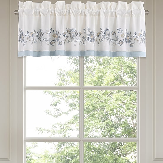 Queen Street Gardenia Bliss Rod Pocket Tailored Valance