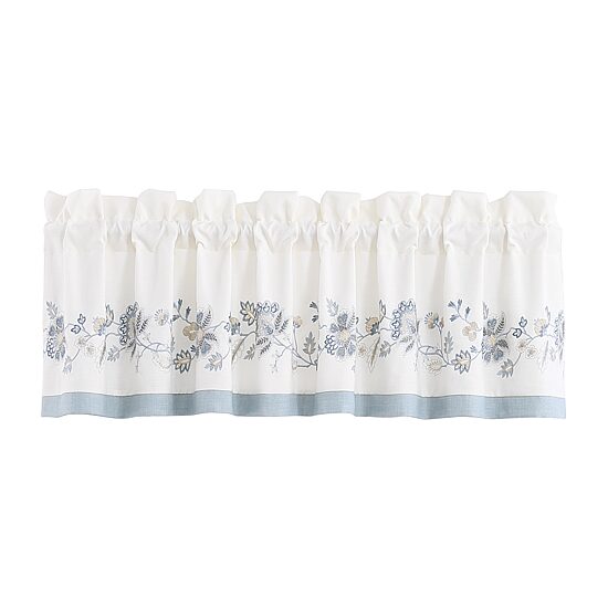 Queen Street Gardenia Bliss Rod Pocket Tailored Valance