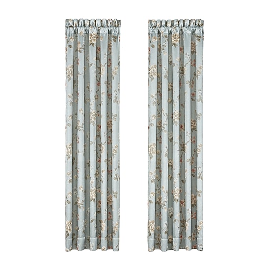 Queen Street Paris Rod Pocket Room Darkening Set of 2 Curtain Panel
