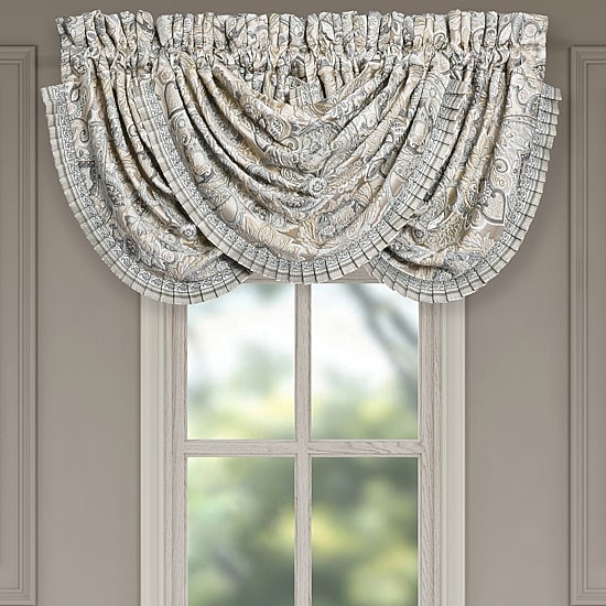 Queen Street Annalise Rod Pocket Waterfall Valance