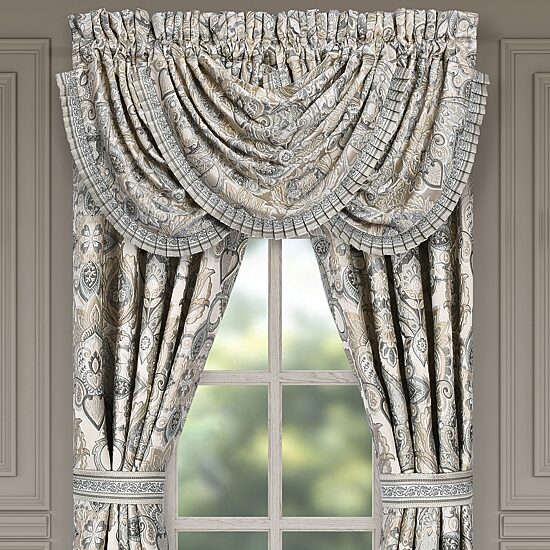 Queen Street Annalise Rod Pocket Waterfall Valance