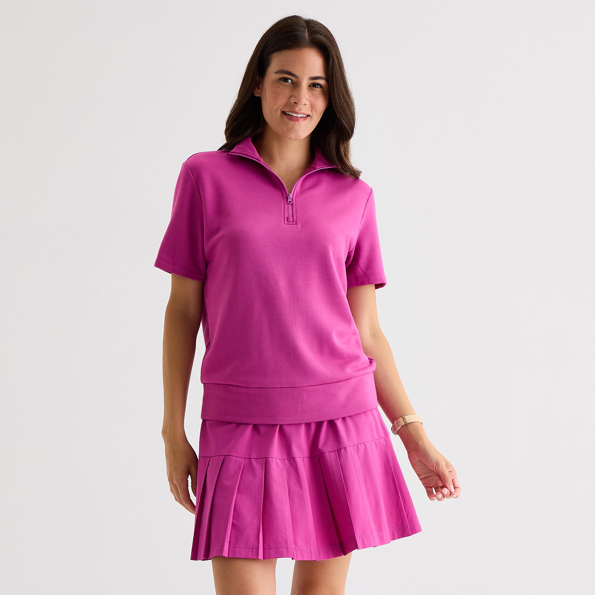 St. John's Bay Womens Short Sleeve Polo Shirt