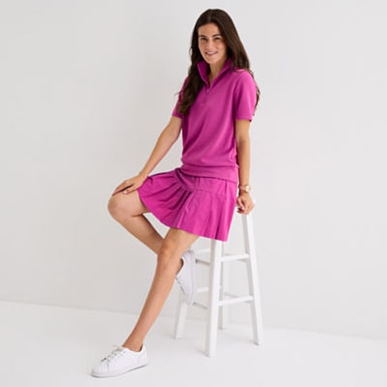 St. John's Bay Womens Short Sleeve Polo Shirt