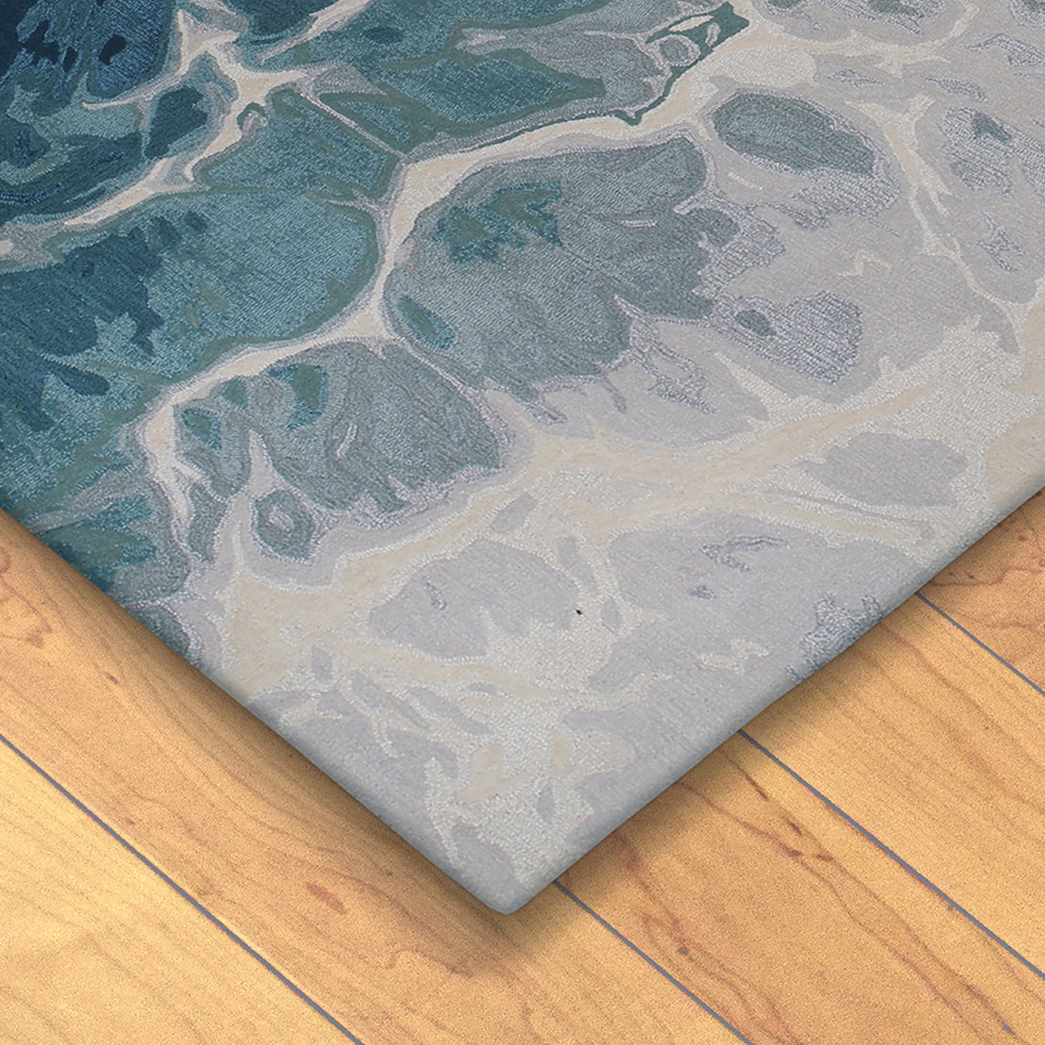 Liora Manne Corsica Water Hand Tufted Wool Runner Rug