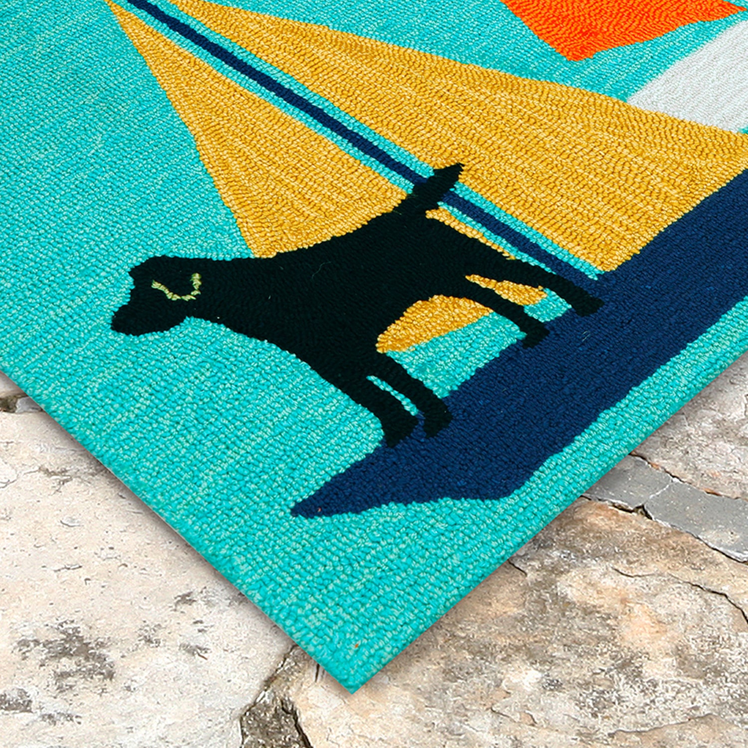 Liora Manne Frontporch Sailing Dog Kitchen Runner